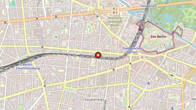 Kart som viser hvor Charlottenburg-Wilmersdorf ligger i Berlin