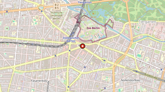 Kart som viser hvor City West ligger i Berlin