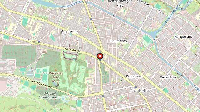 Kart som viser hvor Neukölln ligger i Berlin